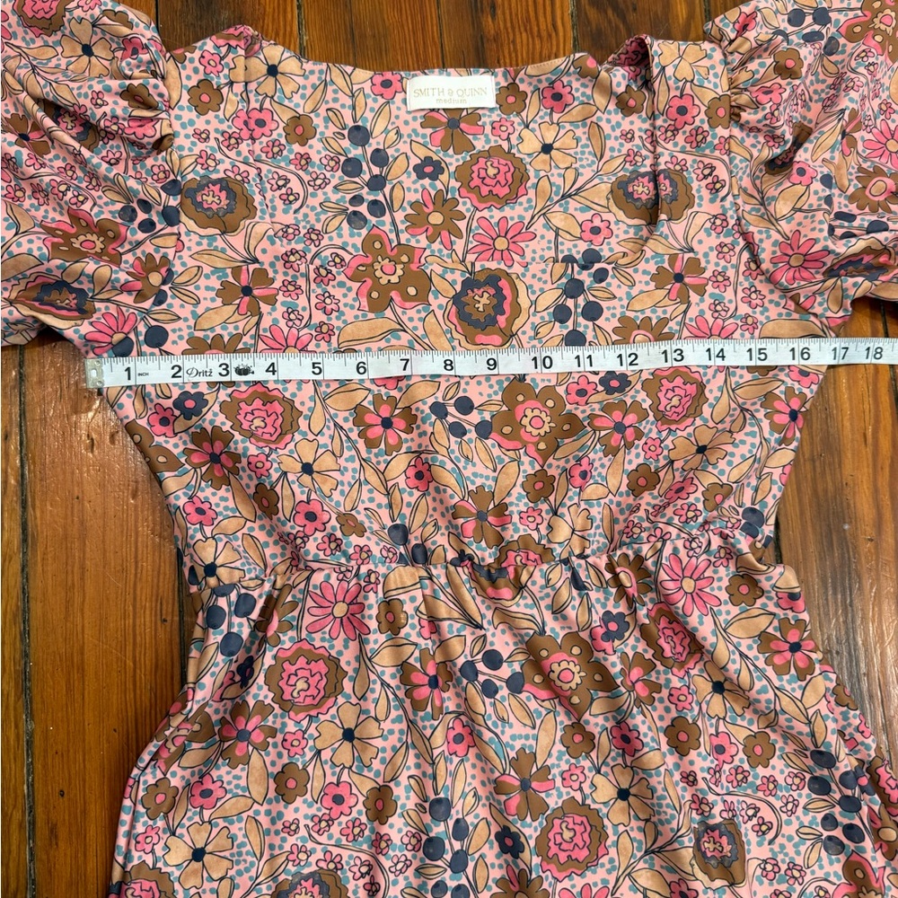 Floral Puff-Sleeve Maxi Dress - Pink Multi - Picture 4 of 4